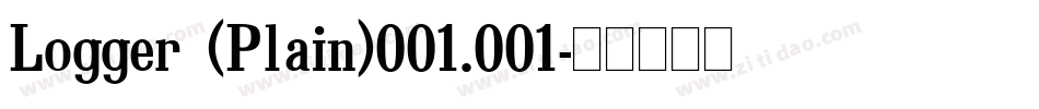 Logger (Plain)001.001字体转换